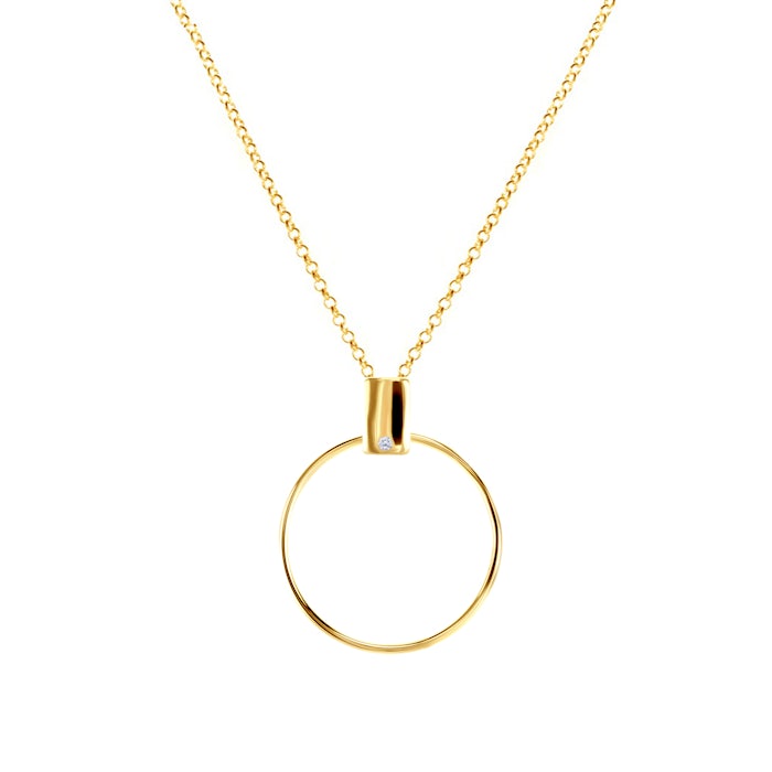 SAVICKI nyaklánc: aranyozott ezüst és cirkónia