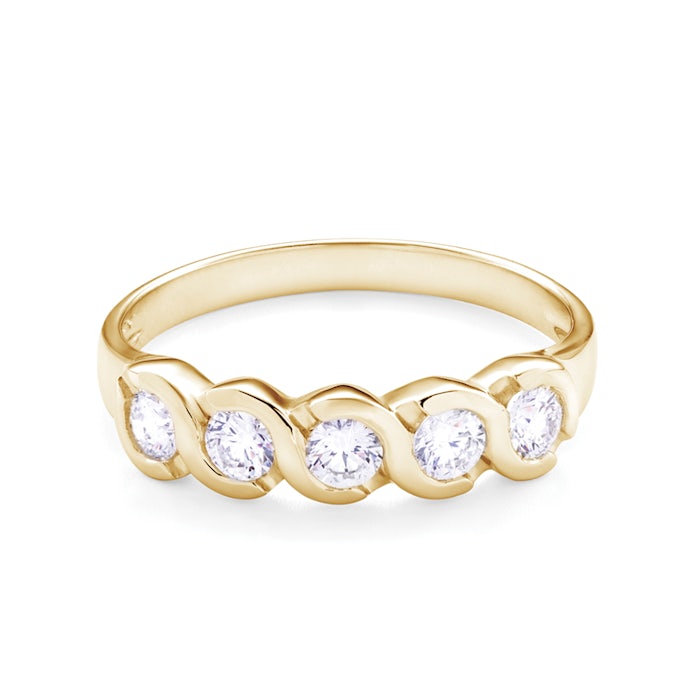 Каблучка SAVICKI: золото, діаманти