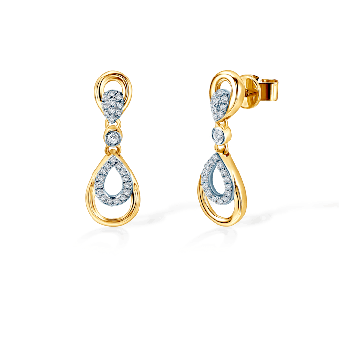 SAVICKI fülbevaló: arany és gyémántok