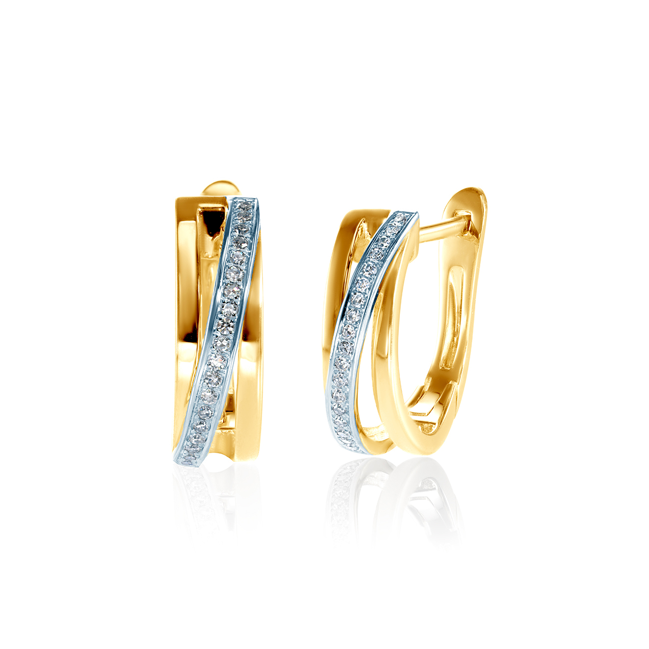 Cercei SAVICKI: aur, diamante