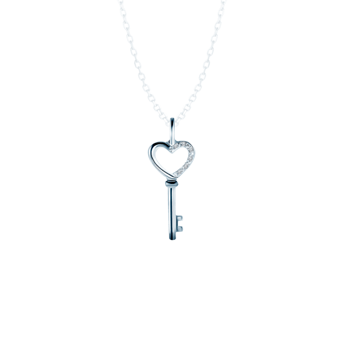 SAVICKI kulcsos medál: fehérarany és gyémántok