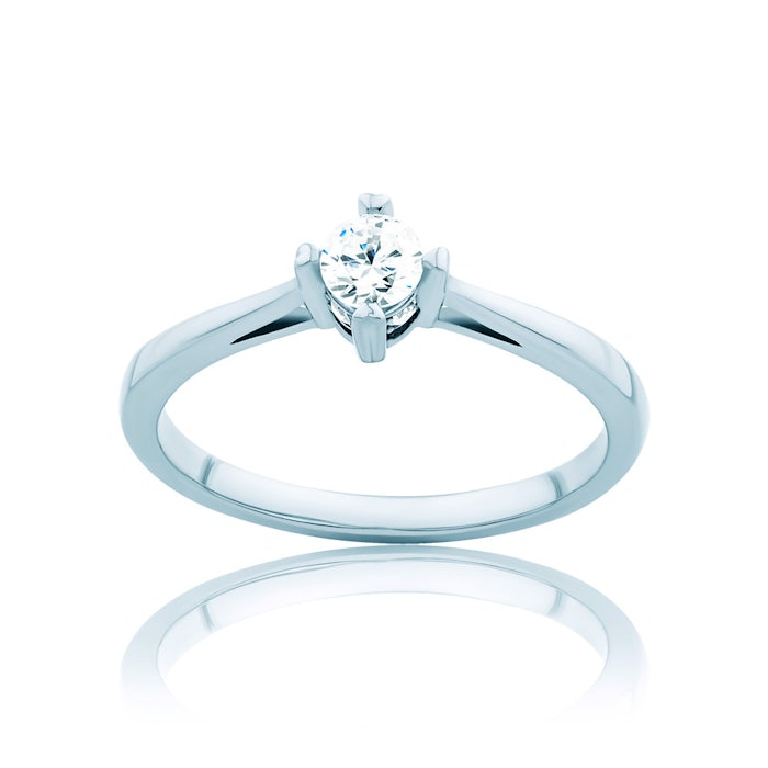 Verlobungsring SAVICKI: Weißgold, Diamanten