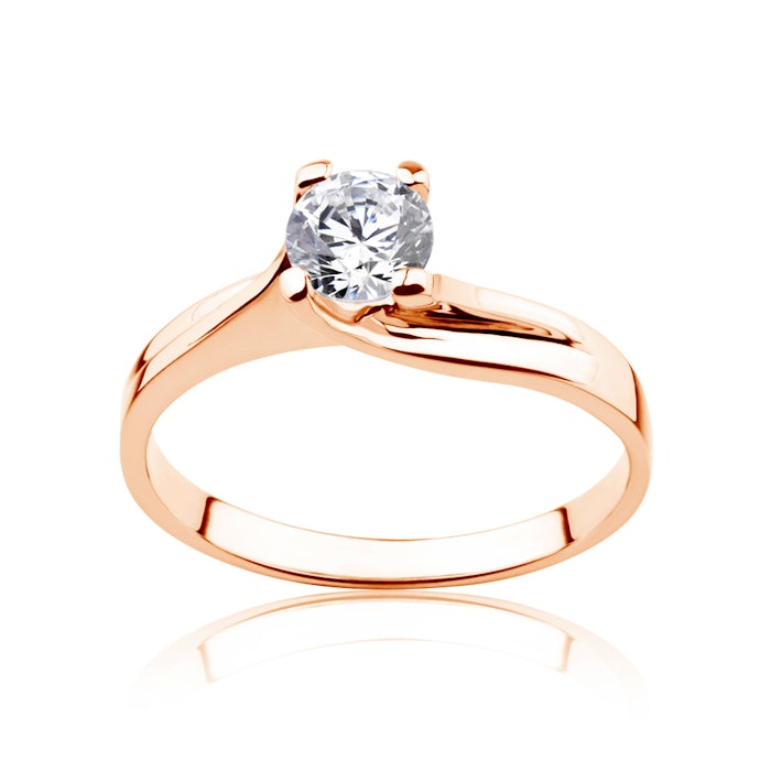 SAVICKI eljegyzési gyűrű: rózsaarany és gyémánt