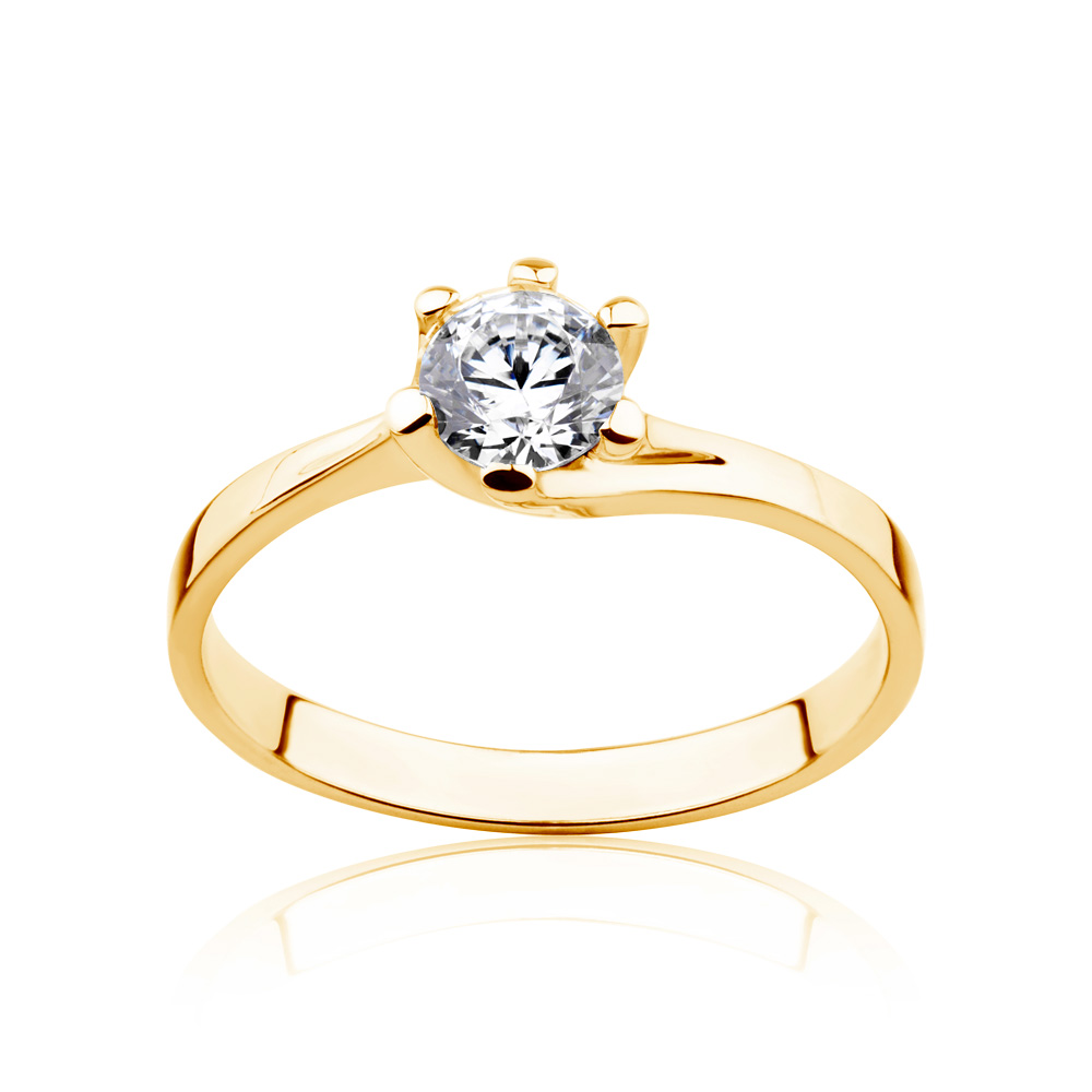 Inel de logodnă SAVICKI: aur, diamant