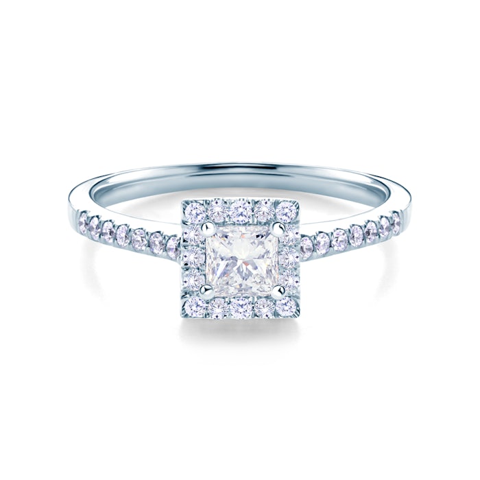 SAVICKI eljegyzési gyűrű: fehérarany és gyémánt