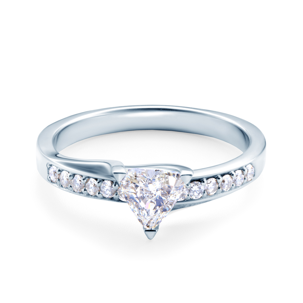 Verlobungsring SAVICKI: Weißgold, Diamanten