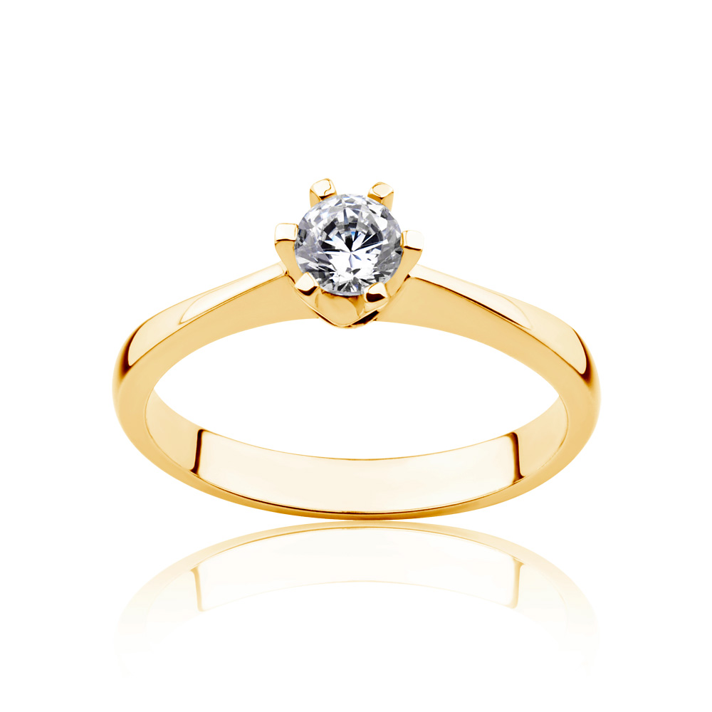 Verlobungsring Triumph of Love: Gold, Diamant