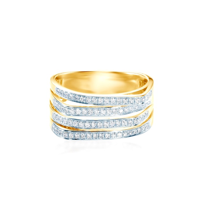 Inel SAVICKI: aur, diamante