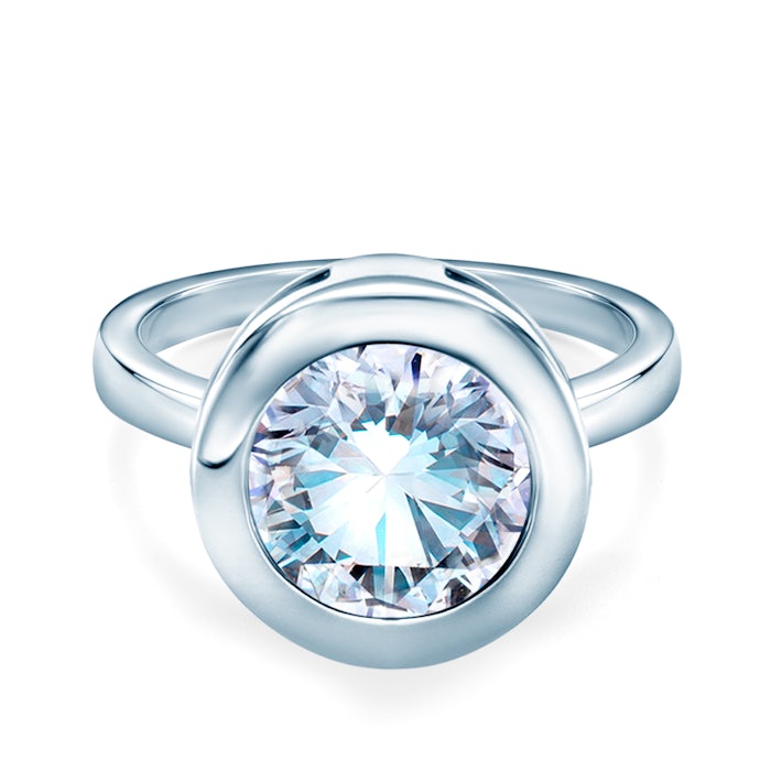 SAVICKI eljegyzési gyűrű: fehérarany és gyémánt