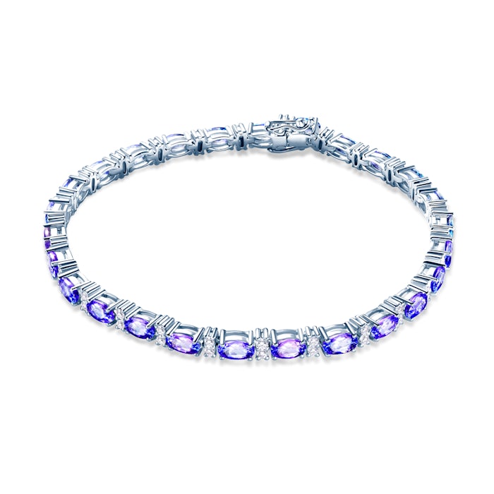 SAVICKI karkötő: fehérarany, tanzanitok és gyémántok