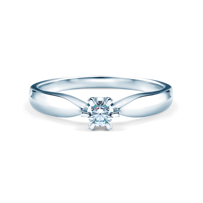 Triumph of Love eljegyzési gyűrű: fehérarany és gyémánt