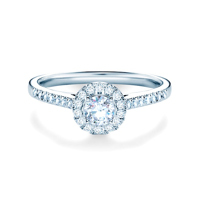 SAVICKI eljegyzési gyűrű: fehérarany és gyémánt