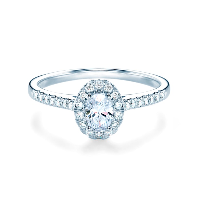 SAVICKI eljegyzési gyűrű: fehérarany és gyémánt