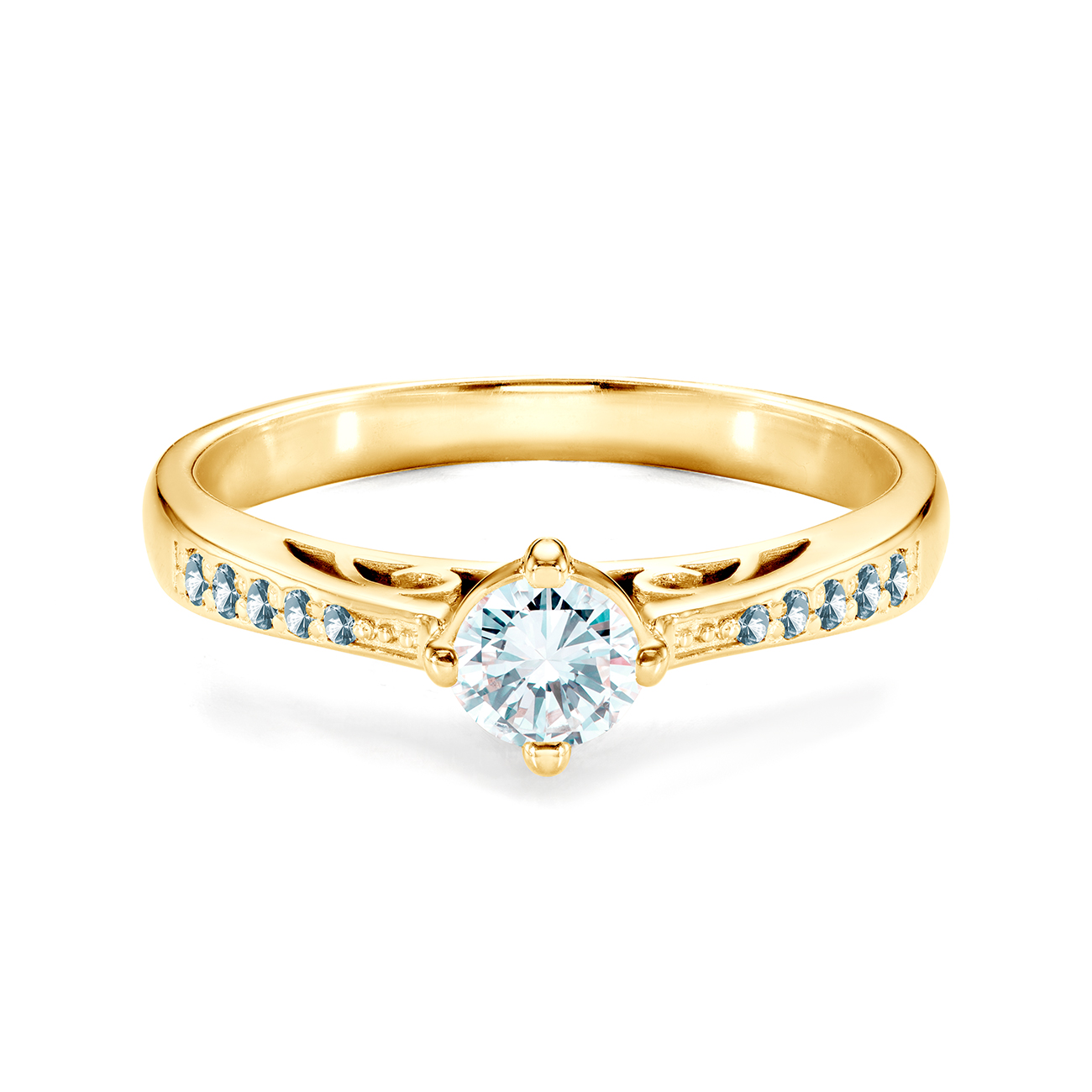 Zaručnički prsten SAVICKI: zlato, dijamanti