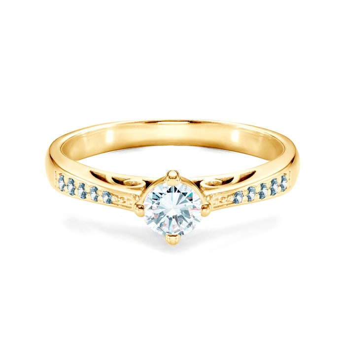 Zaručnički prsten SAVICKI: zlato, dijamanti