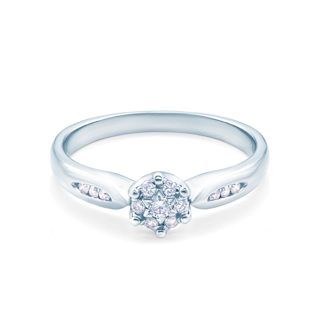 SAVICKI eljegyzési gyűrű: fehérarany és gyémánt