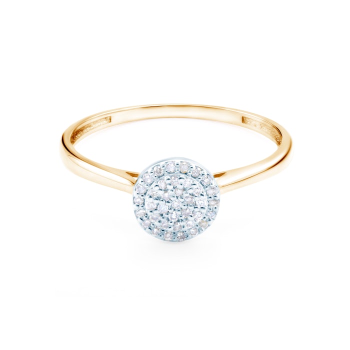 SAVICKI eljegyzési gyűrű: kétszínű arany és gyémántok