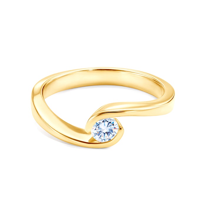 SAVICKI eljegyzési gyűrű: arany és gyémánt