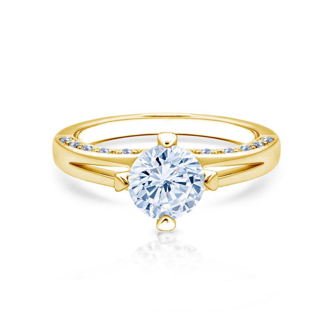 Годежен пръстен SAVICKI:  злато. диаманти