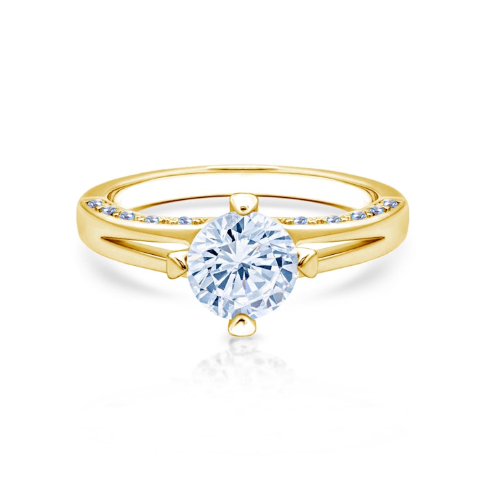 Годежен пръстен SAVICKI:  злато. диаманти