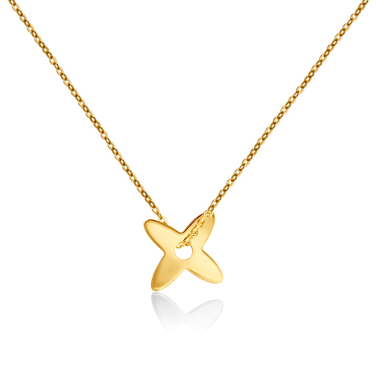 SAVICKI Clover necklace : gold