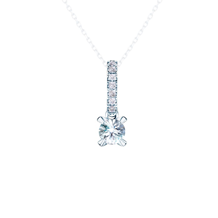 Share Your Love medál: fehérarany fehér zafírral