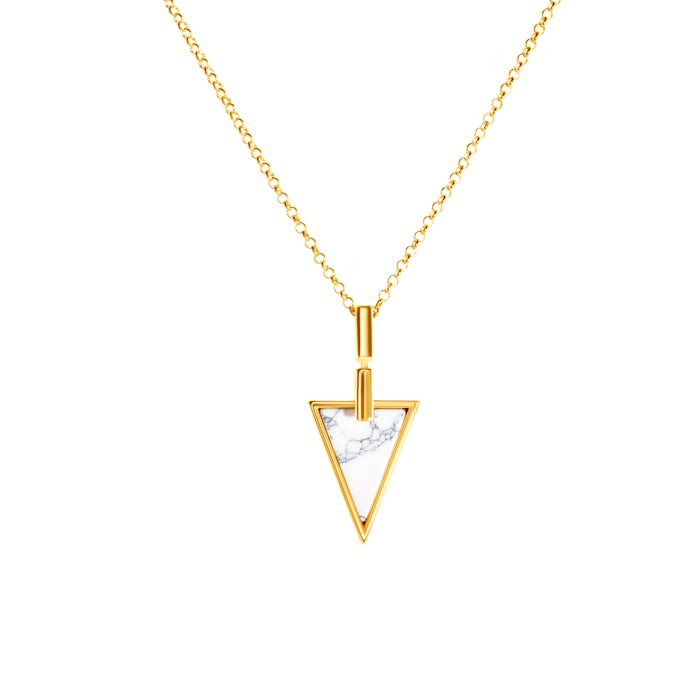 SAVICKI nyaklánc: aranyozott ezüst howlittal