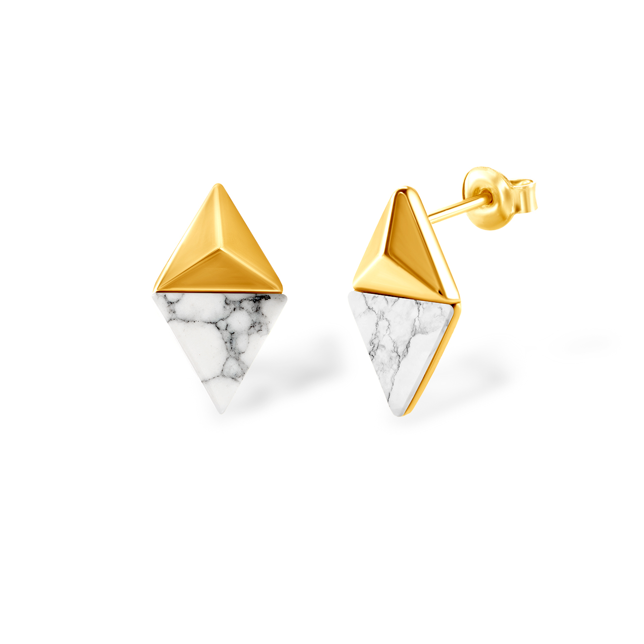 Cercei SAVICKI: argint placat cu aur, hwlite