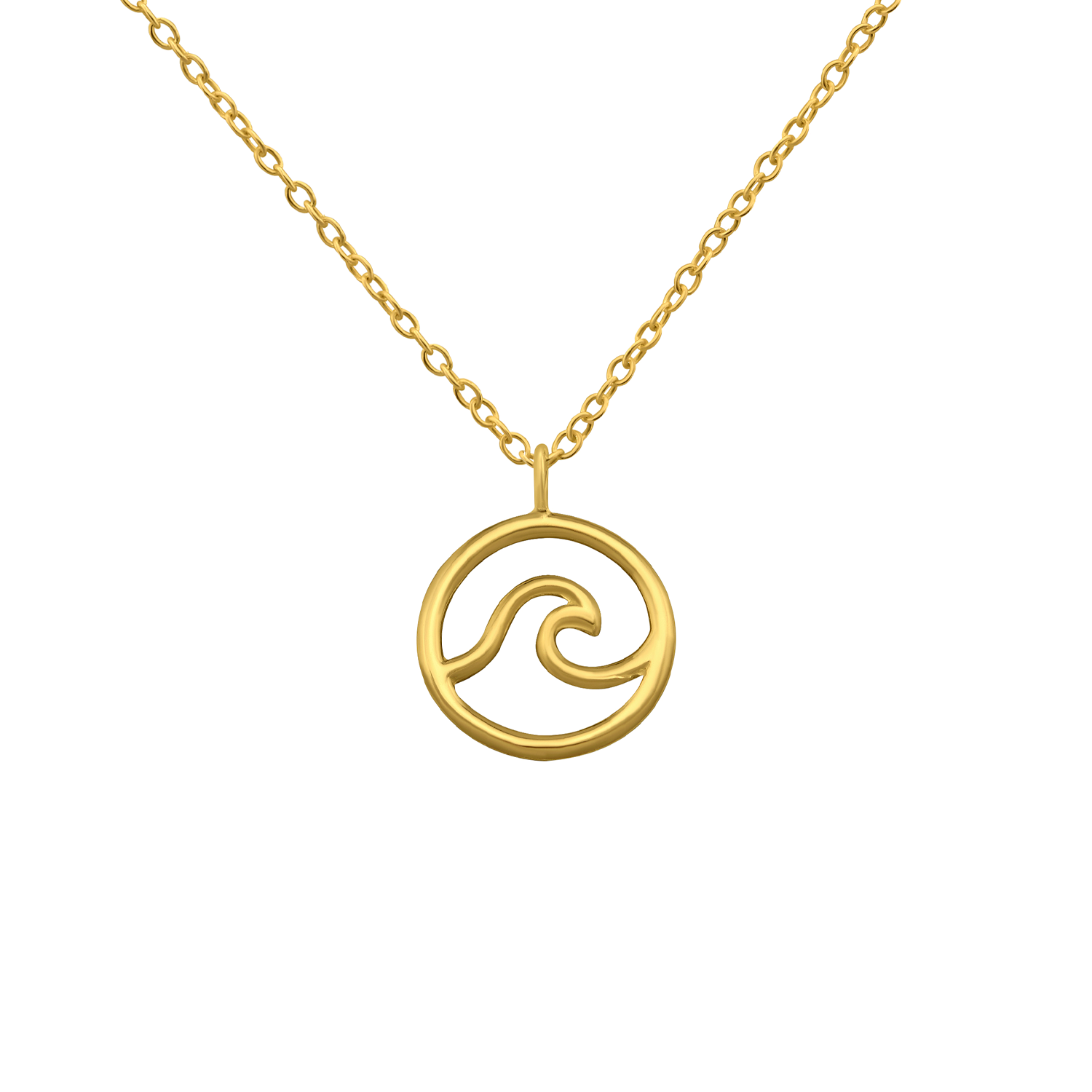SAVICKI Zodiac Sign necklace, Aquarius : gold-plated silver