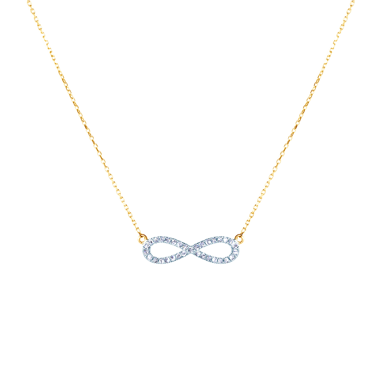 Κολιέ SAVICKI με Άπειρο: χρυσό, διαμάντια