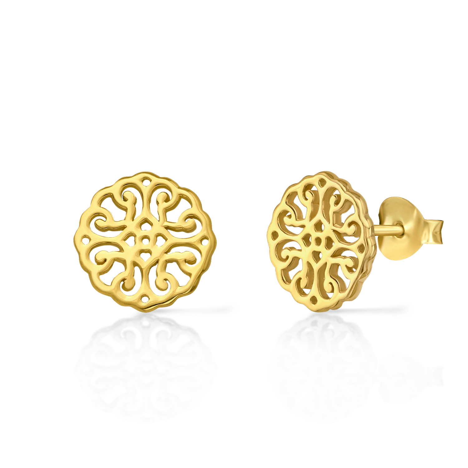 Σκουλαρίκια SAVICKI: επιχρυσωμένο ασήμι