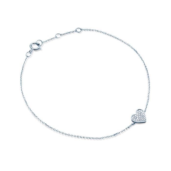 SAVICKI karkötő szívvel: fehérarany és gyémántok