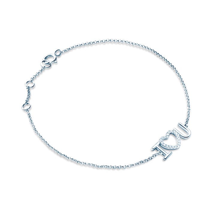 SAVICKI karkötő - szív: fehérarany és gyémántok