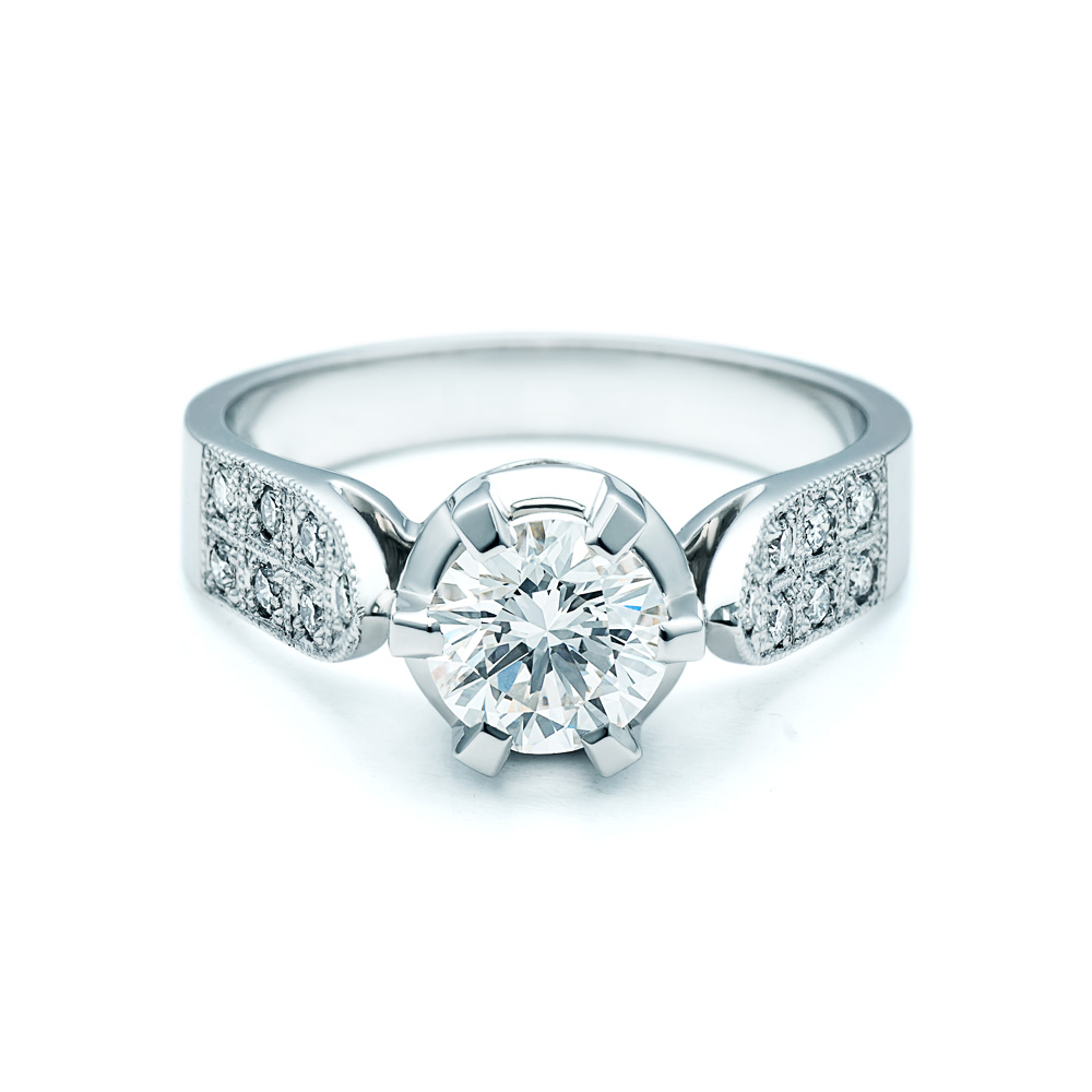 Ring Platinium: Platin, Diamanten