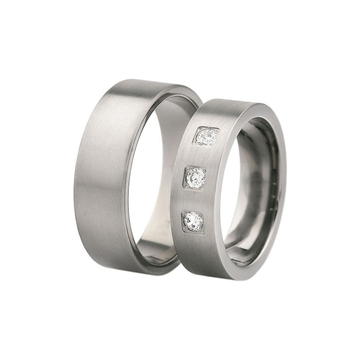 Esküvői karikagyűrűk: titán, lapos, 5 mm