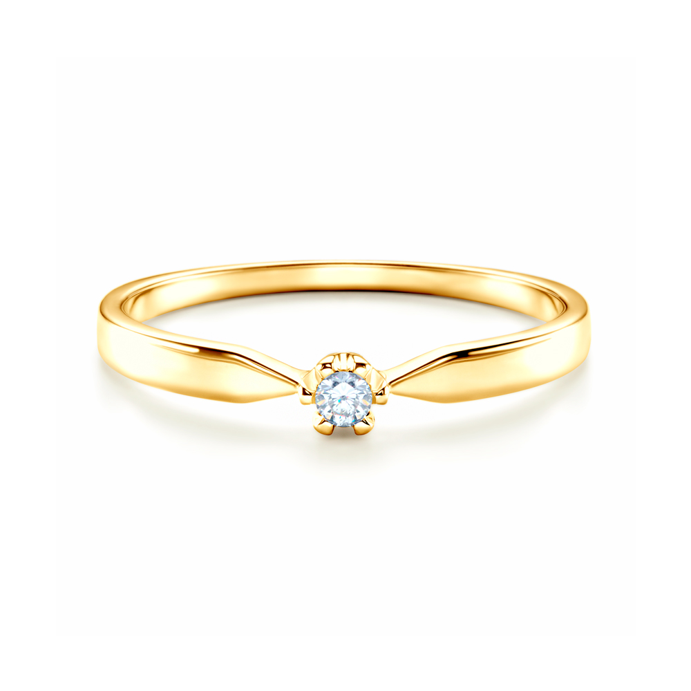 Zaručnički prsten Triumph of Love: zlato, dijamant