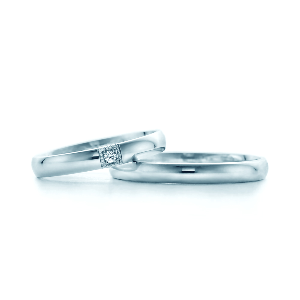 Verighete: aur alb, emisferice, 3 mm