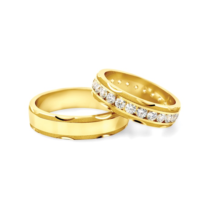 Βέρες Γάμου: χρυσά, Επίπεδο Σχήμα, 5 mm