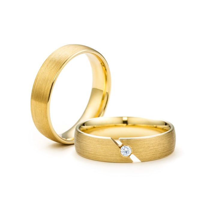 Esküvői karikagyűrűk: arany, karika, 5 mm
