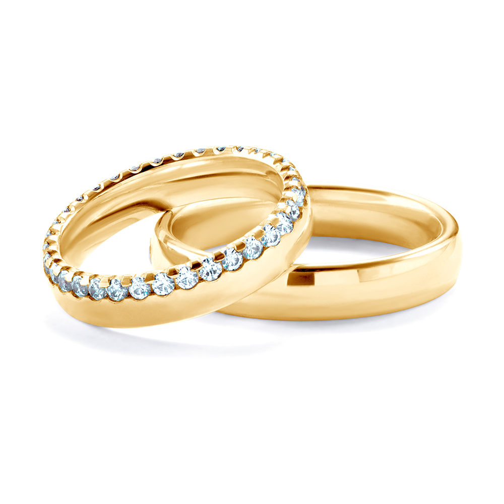 Βέρες Γάμου: χρυσό, Κοίλο Σχήμα, 4,5 mm