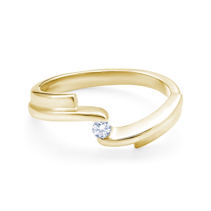 SAVICKI eljegyzési gyűrű: arany és gyémánt