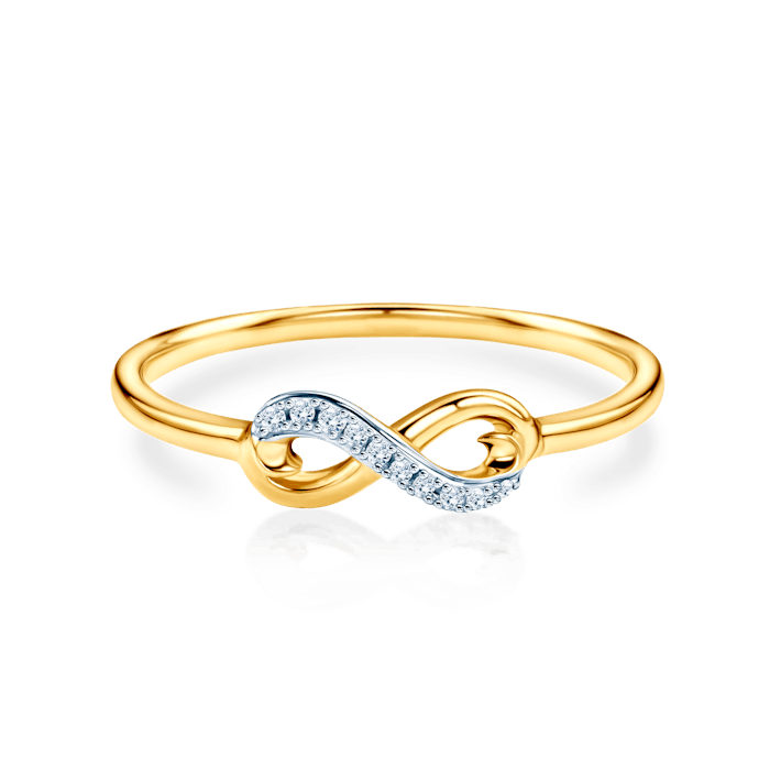 SAVICKI Infinity gyűrű: kétszínű arany és gyémántok