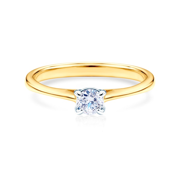 SAVICKI eljegyzési gyűrű: kétszínű arany és gyémánt