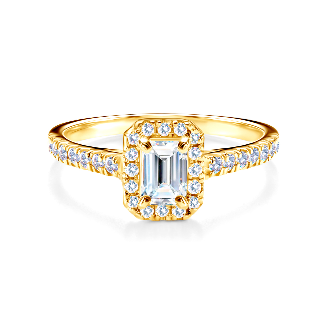 Zaručnički prsten SAVICKI: žuto zlato, dijamant