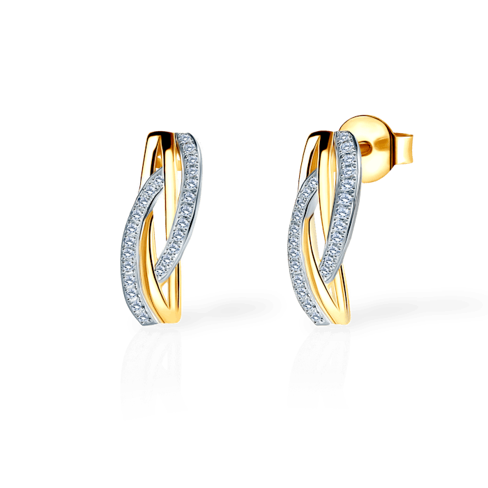 SAVICKI fülbevaló: arany és gyémántok