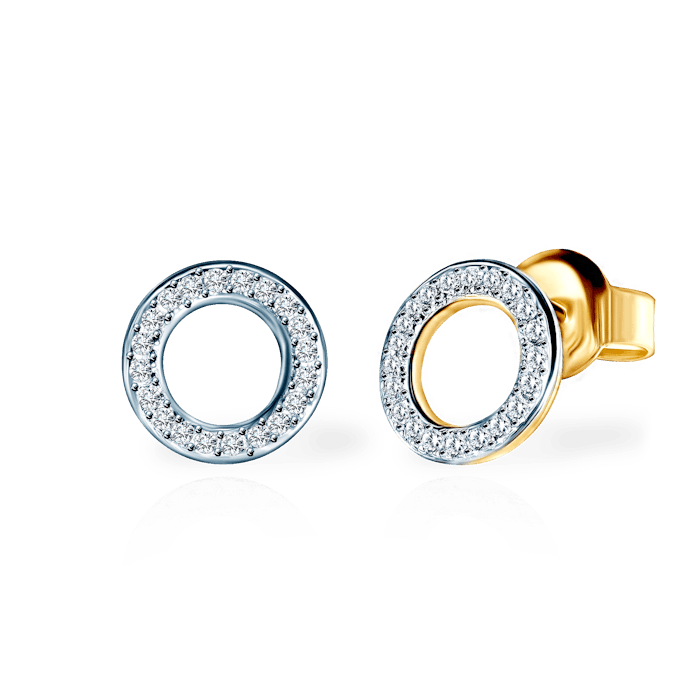 SAVICKI karikás fülbevaló: arany és gyémántok