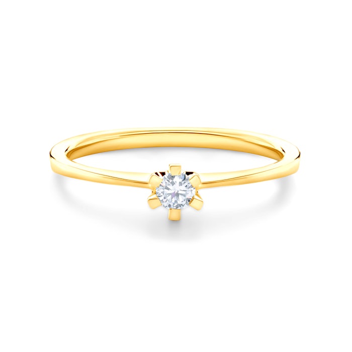 SAVICKI eljegyzési gyűrű: arany és gyémánt