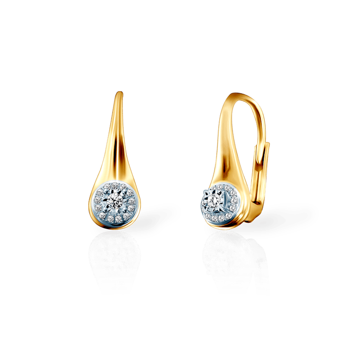 SAVICKI fülbevaló: arany és gyémántok