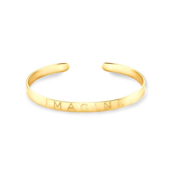 Engrave karkötő: aranyozott ezüst