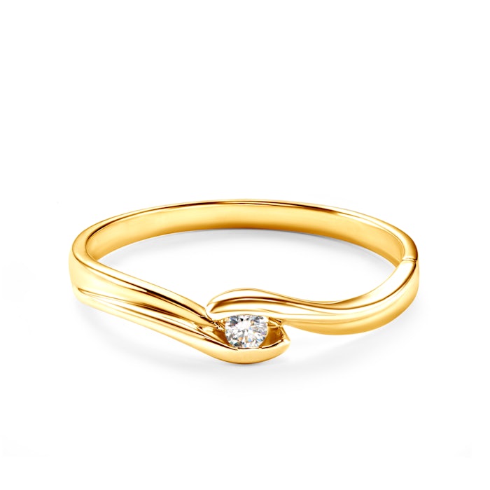 SAVICKI eljegyzési gyűrű: arany és gyémánt